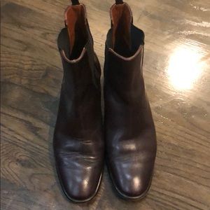Dark brown ankle boots